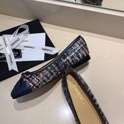 Chanel fashion item dark blue elegant and exquisite ballet shoes - Image 6