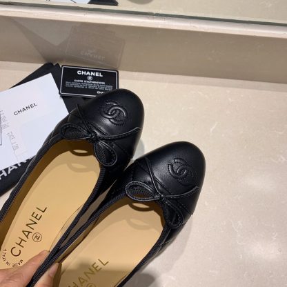 Chanel fashion item black elegant exquisite ballet shoes - Image 6