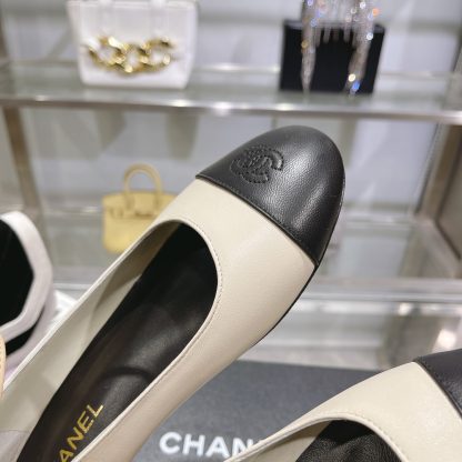 Chanel Comfortable Classic Black and White Mary Jane Shoes - Image 6