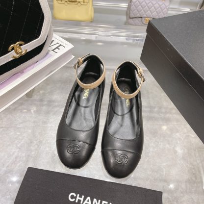 Chanel Comfort Classic Black Almond with Mary Jane Shoes - Image 6