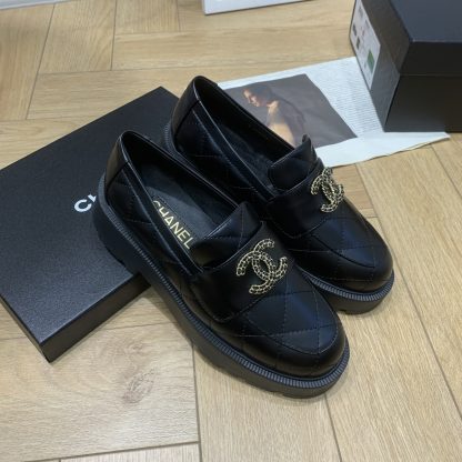 Chanel autumn and winter new black small round toe shoes heel height 4.5cm - Image 6