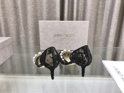 Jimmy Choo new pearl and diamond hollow high-heeled shoes - Image 6
