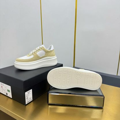 Chanel yellow casual versatile sneakers - Image 6