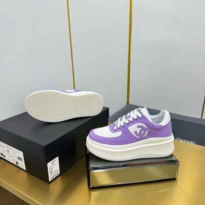 Chanel purple casual versatile sneakers - Image 6