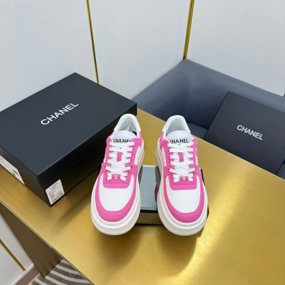 Chanel dark pink casual versatile sneakers - Image 6