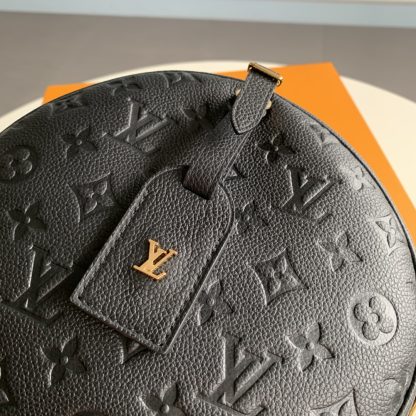 Louis Vuitton 52294 full leather embossed tag round box bag - Image 6