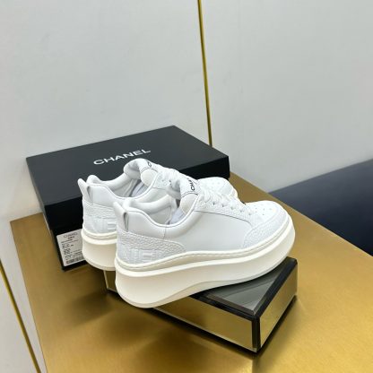 Chanel pure white breathable casual versatile sports shoes - Image 6