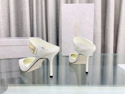 Jimmy Choo metal buckle half-drag women’s high-heeled shoes - Image 6