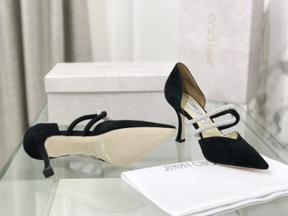 Jimmy Choo new hollow rhinestone high heels shoes - Image 6