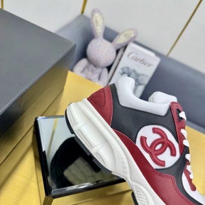 Chanel men's and women's couple's red and black classic sports casual shoes - Image 6