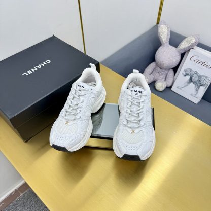 Chanel pure white classic breathable casual shoes for men and women - Image 5