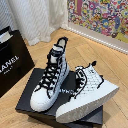 Chanel New Comfortable White Mid-Boots - Image 6
