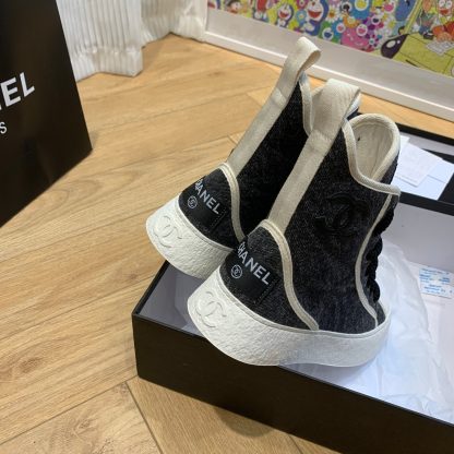 Chanel New Comfortable Black Mid-Boots - Image 5