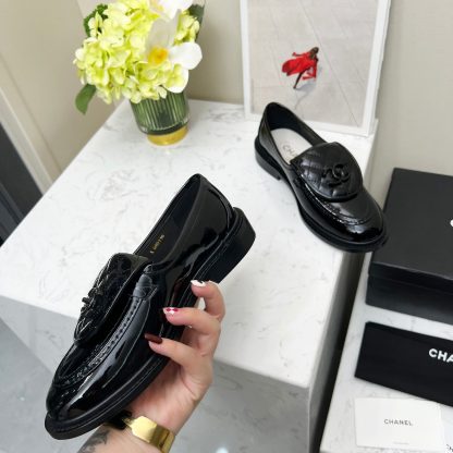 Chanel early spring new black lady temperament loafers - Image 6