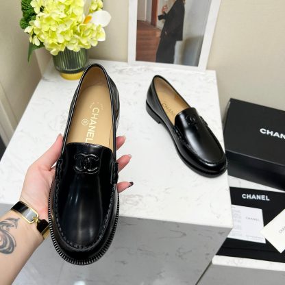 Chanel Black New Autumn Goddess Series Loafers - Image 6