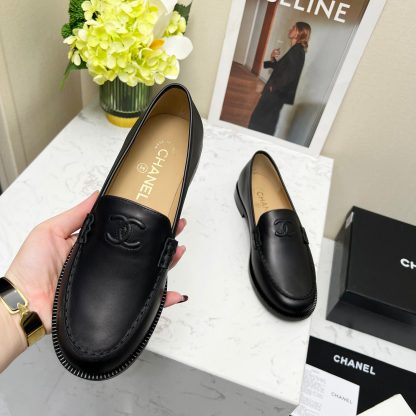 Chanel Black Matte Autumn New Goddess Series Loafers - Image 6