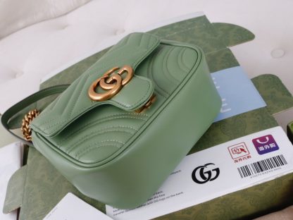 Gucci Marmont Green Shoulder Bag - Image 6