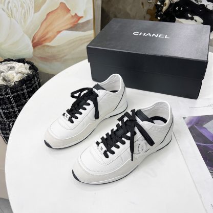 Chanel Spring and Autumn Super Durable White Casual Shoes - Image 6