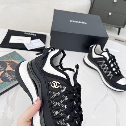 Chanel Spring and Autumn Super Durable Black and White Casual Shoes - Image 6