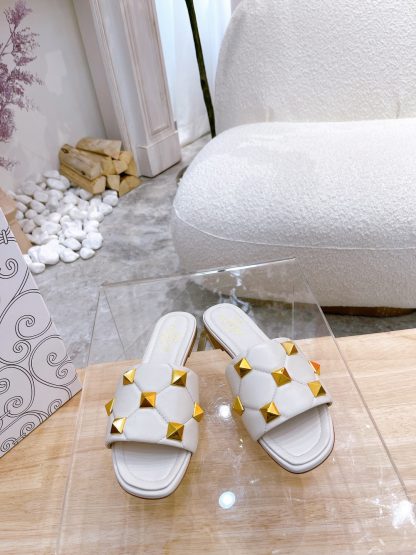 VALENTINO Elegant Studded Flat Sandals