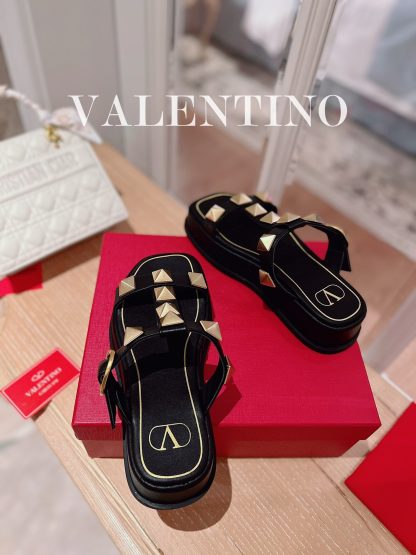 VALENTINO Studded Metal Element Thick-soled Sandals - Image 6
