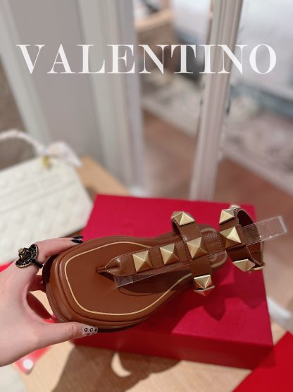 VALENTINO Studded Metal Platform Sandals - Image 6
