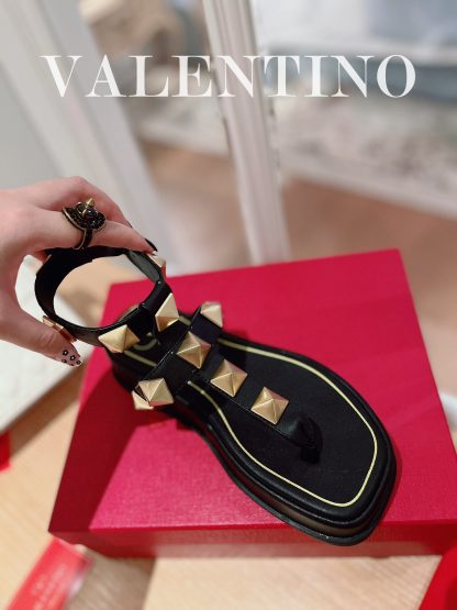 VALENTINO Studded Metal Platform Sandals - Image 4
