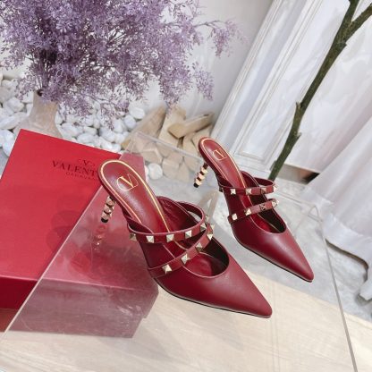 VALENTINO pointed toe studded element fashionable sandals high heels - Image 6