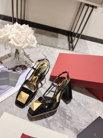 VALENTINO simple temperament large rivet high heels - Image 6