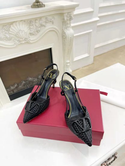 VALENTINO simple temperament back hollow sandals high heels - Image 6