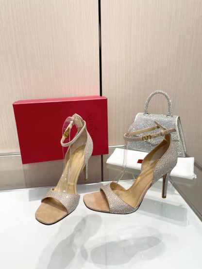 VALENTINO exquisite diamond-studded high heels - Image 6