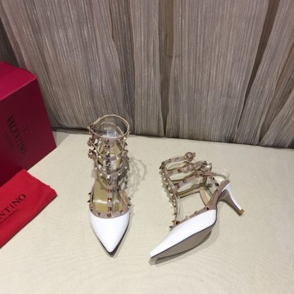 VALENTINO Exquisite patent leather luxury rivet high heels - Image 6