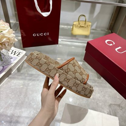 Gucci Women's New GG Platform Slide Sandals - Image 6