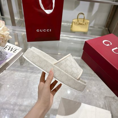 Gucci Women's New GG Platform Slide Sandals - Image 6