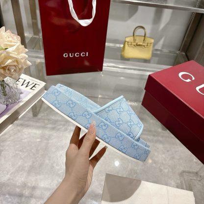 Gucci Women's New GG Platform Slide Sandals - Image 6