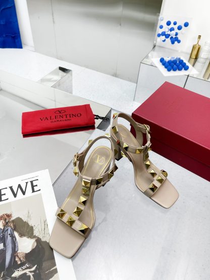 VALENTINO Studded Sandals High Heels - Image 6