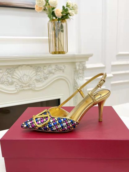 VALENTINO women's open-back high-heeled sandals - Image 6