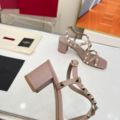 VALENTINO Fashion Studded Element Elegant Sandals High Heels - Image 6