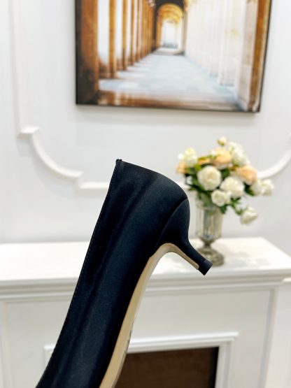VALENTINO Rhinestone Buckle Elegant High Heels - Image 5