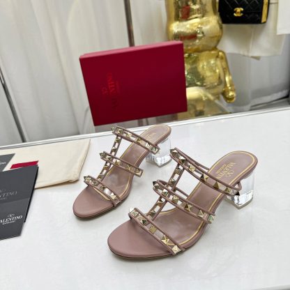 VALENTINO Transparent Heel Film Sandals High Heels - Image 6