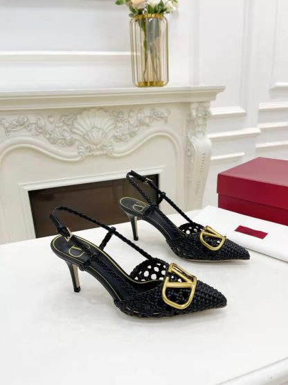 VALENTINO new women's slingback sandals high heels - Image 5