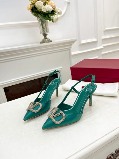 VALENTINO's latest rhinestone buckle luxury high heels - Image 6