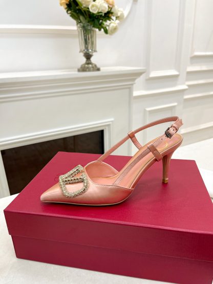 VALENTINO's latest rhinestone buckle luxury high heels - Image 6