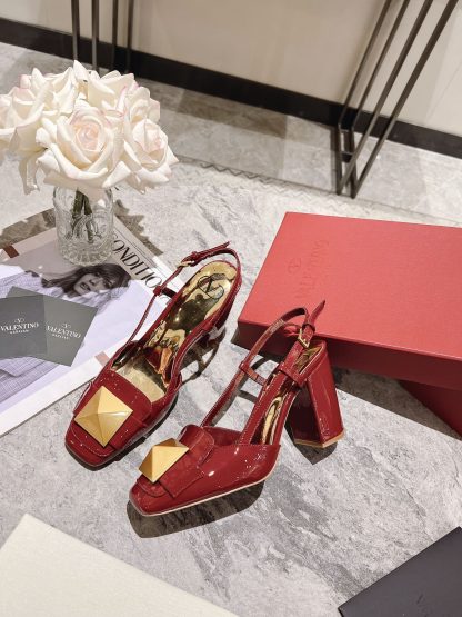 VALENTINO simple temperament large rivet high heels - Image 6