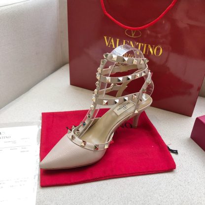 VALENTINO lychee leather series elegant high heels - Image 6