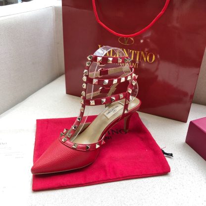 VALENTINO lychee leather series elegant high heels - Image 6