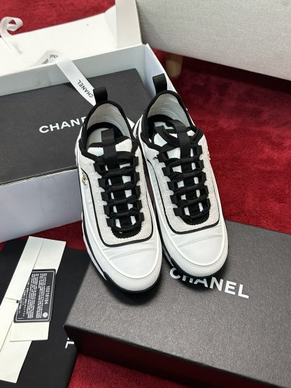 Chanel white mix and match classic casual sneakers for men and women - Image 6