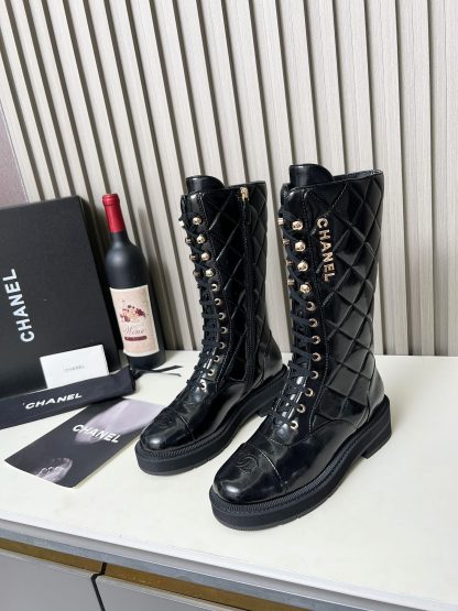 Chanel autumn and winter new black electric show diamond style boots - Image 6