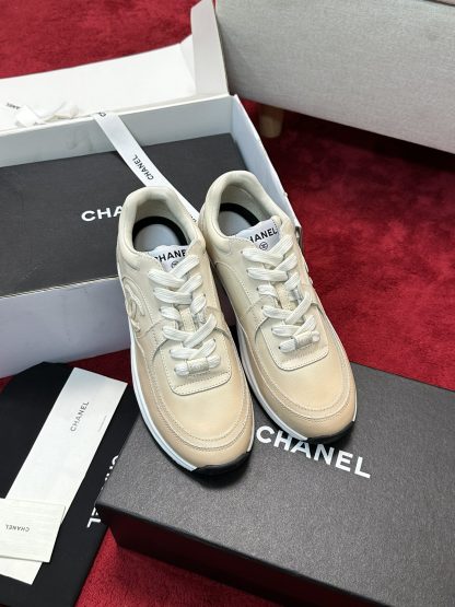 Chanel apricot craft embroidery style fashion casual sports shoes - Image 6