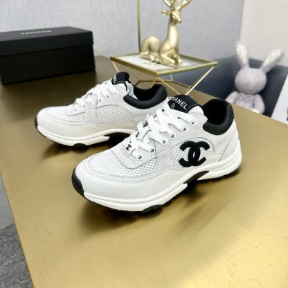 Chanel classic gray and black versatile casual sneakers - Image 6